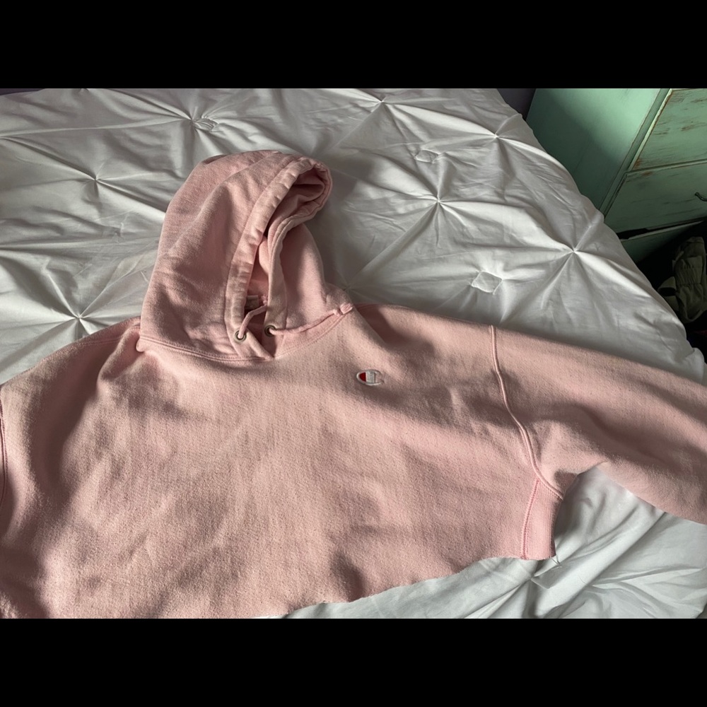 Cropped Pink Champion Sweater